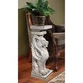 Design Toscano Trapezophoron Sculptural Winged Lion Pedestal JE122391